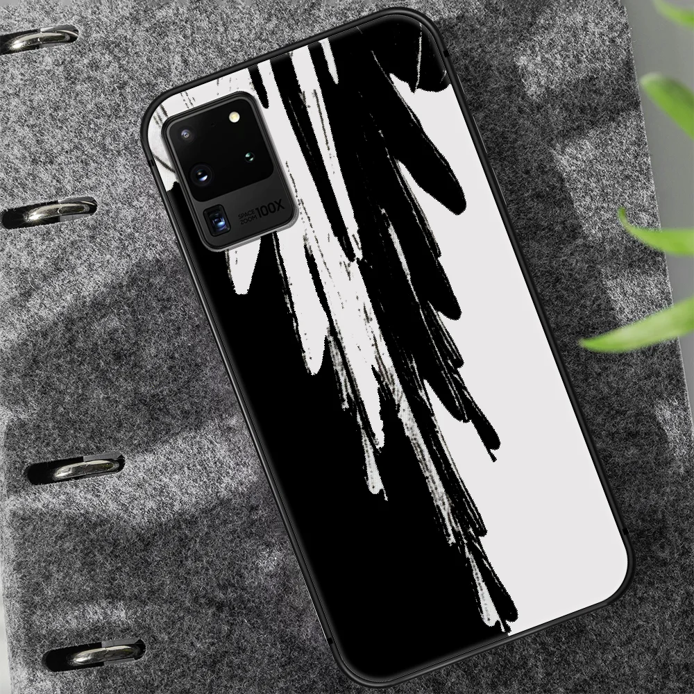 

Fashion luxury brand Marcelo Phone Case Cover Hull For Samsung Galaxy S 7 8 9 10 e 20 FE edge uitra plus Note 9 10 20 black