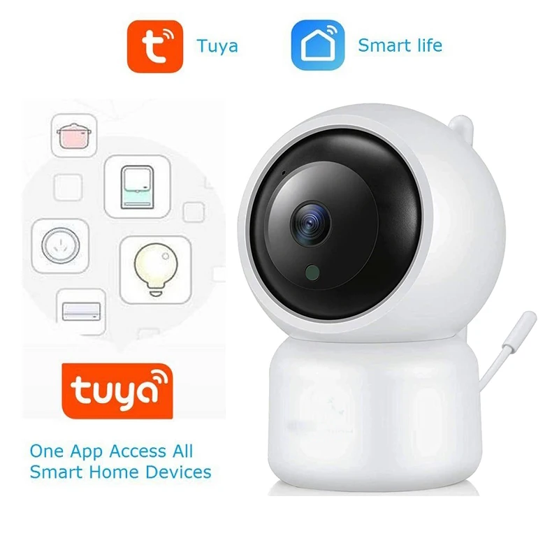 Wouwon Tuya приложения SmartLife Видеоняни и радионяни обнаружения Температура 1080P мини IP