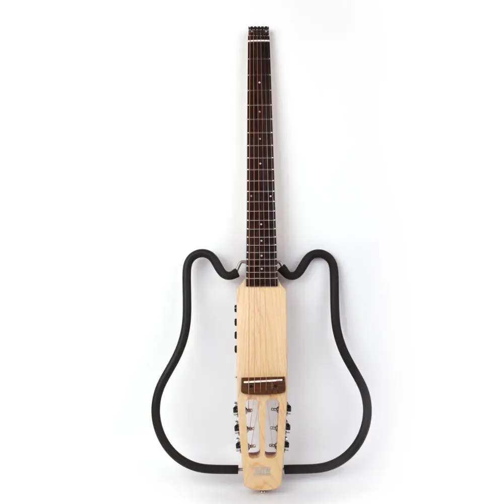 

headless acoustic electric silent travel guitar right left hand portable travel built in effect set free shipping