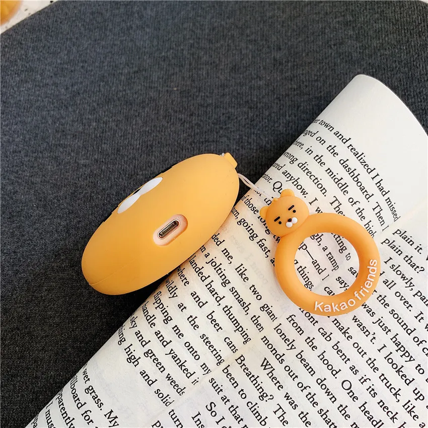 Чехол для наушников AirPods с милым 3D рисунком из мультфильма чехол Apple Airpods 2 мягкий