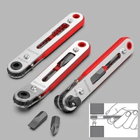3choices mini magnetic ratchet wrench 14 hex shank screwdriver handle for narrow space diy hand tools set