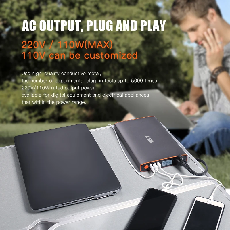 27000 мАч большая емкость портативное зарядное устройство для ноутбука с AC 45W