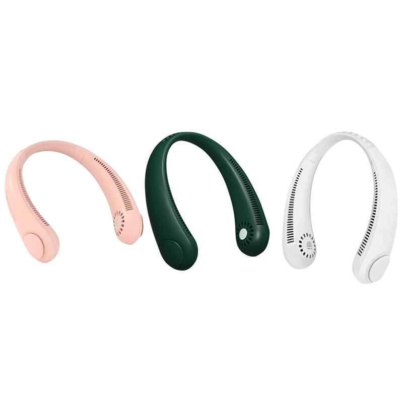 

Portable Neck Fan,Personal Mini Cooler Hanging Fan Hand Free Bladeless Fan 2000MAH Battery Operated Wearable Fan