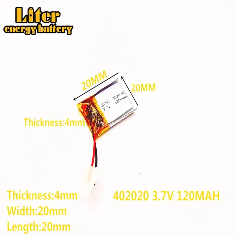 

2pcs [SD] 3.7V,120mAH,[402020] Polymer lithium ion / Li-ion battery for TOY,POWER BANK,GPS,mp3,mp4,cell phone,speaker