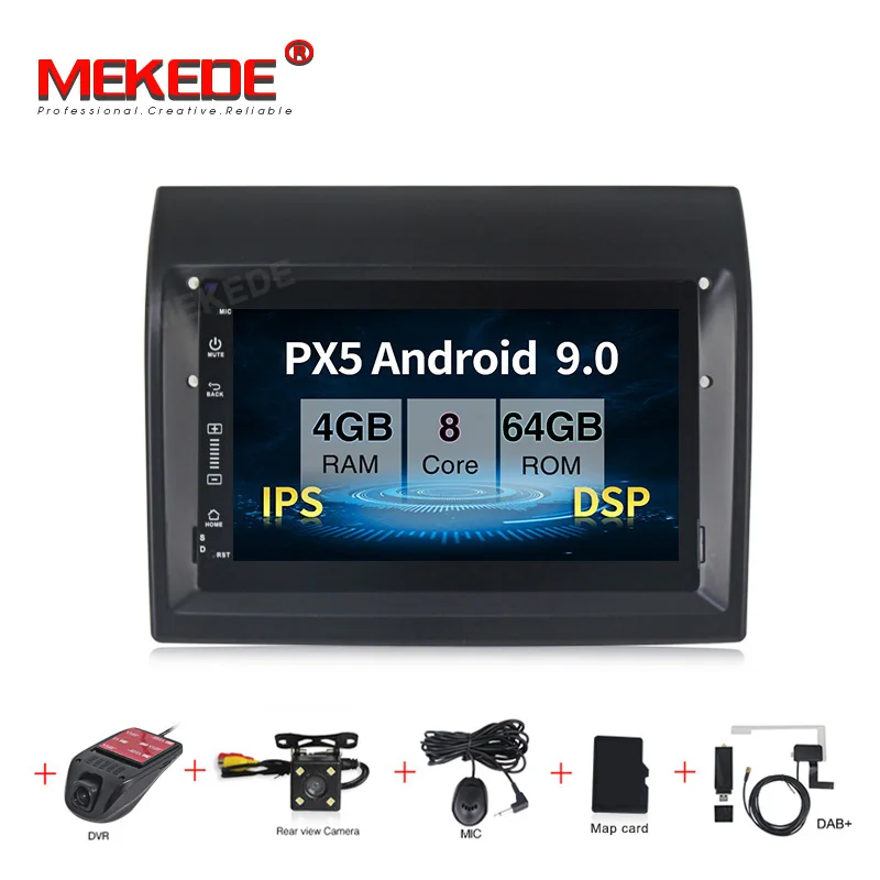 Автомобильный мультимедийный DVD плеер MEKEDE Android 9 0 7 дюймов IPS DSP для Fiat Ducato 2009 2015 Citroen
