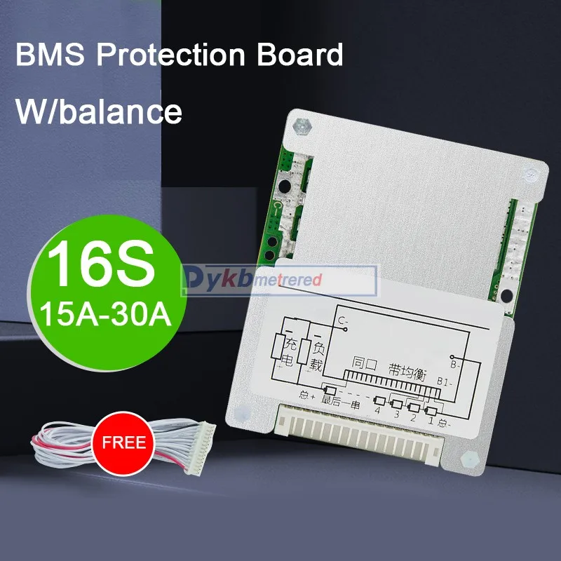 16S 14S 60V 48V 30A 25A 20A 15A литий ионный аккумулятор Защитная плата BMS баланс батареи Liion lipo
