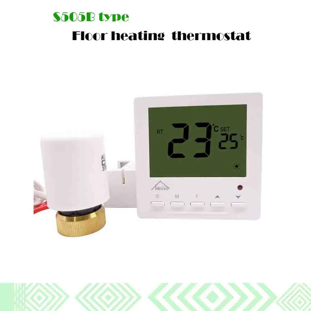 

Тепловой электропривод для теплого пола, термостат для теплого пола с управлением клапаном коллектора