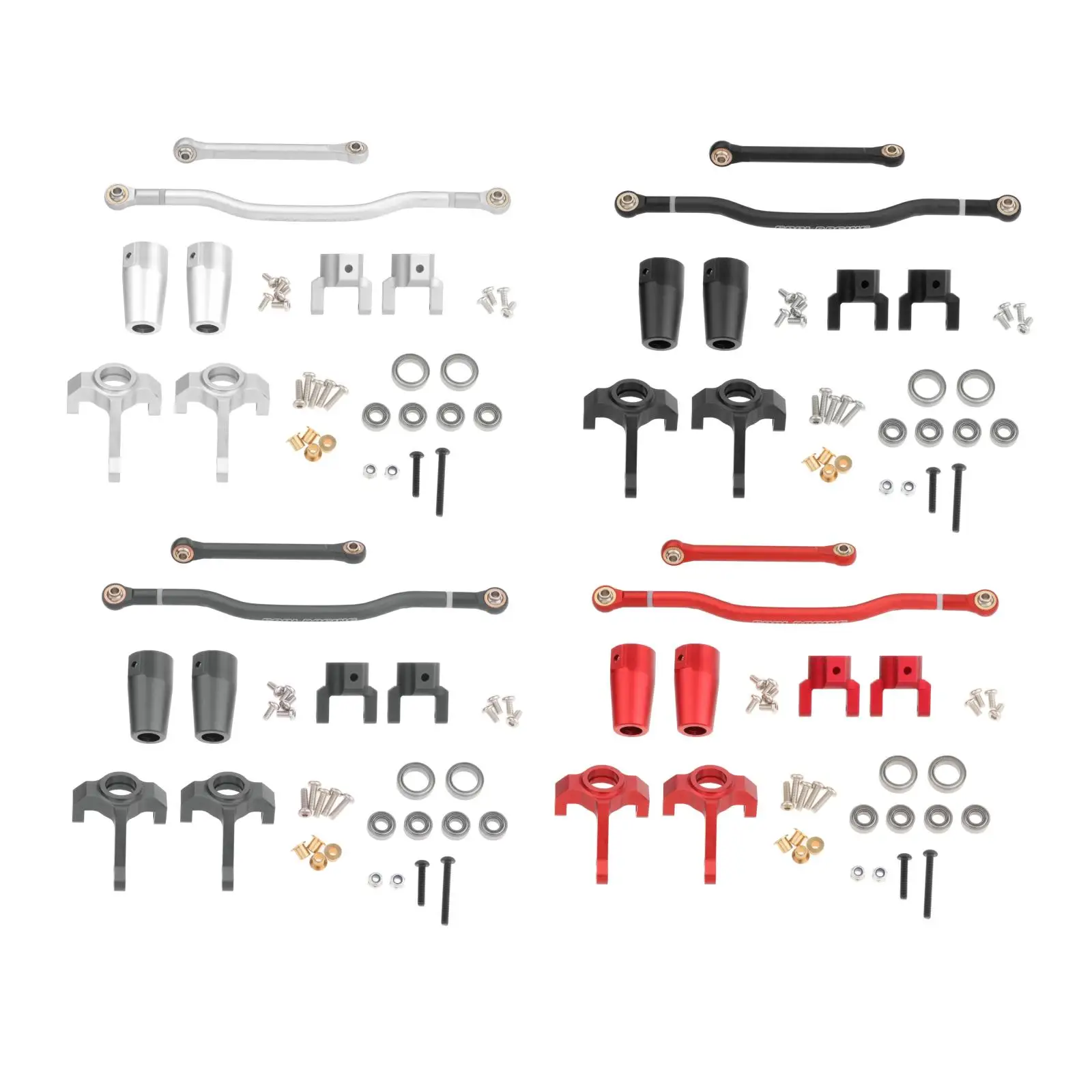 

CNC Metal RC Car Steering Link Set Rear Axle Lock Out for Axial SCX10 90021 90027 RC Hobby Car Vehicle Parts