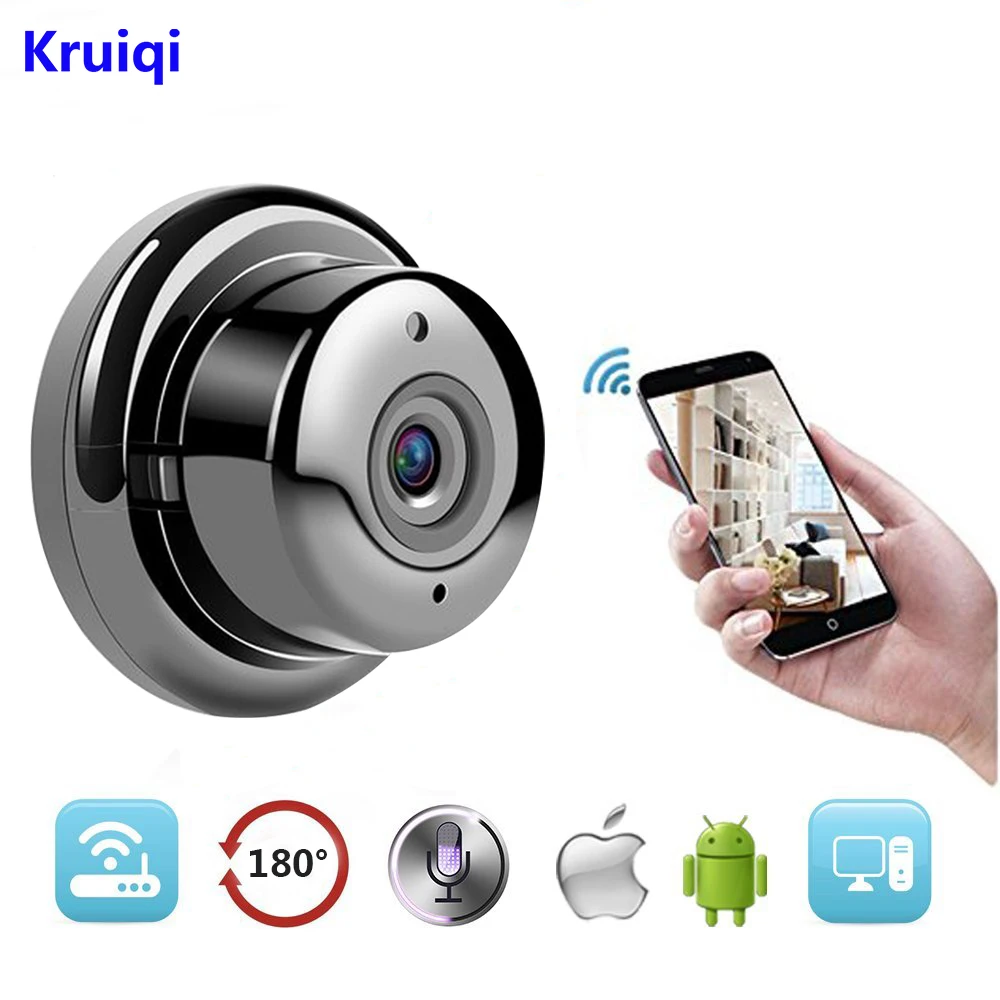 Беспроводная ip-камера Kruiqi HD 720 P, Мини Wifi камера, сеть P2P, детский монитор, 960 P, CCTV камера безопасности, видеокамера с ИК-подсветкой, двухсторонняя