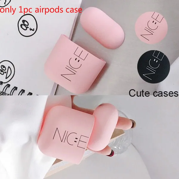 1 шт. модный красивый поликарбонатный жесткий защитный чехол для наушников Airpods 1/2