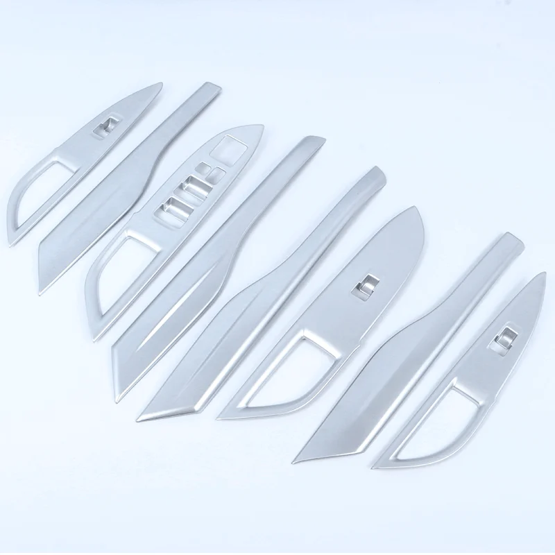 

Car decoration accessories ABS chrome Interior armrest glass lifting panel decorative frame for Mitsubishi Outlander 2013-2019