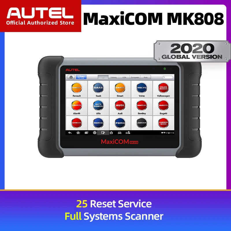Автомобильный сканер Autel MaxiCOM MK808 автомобильный диагностический инструмент