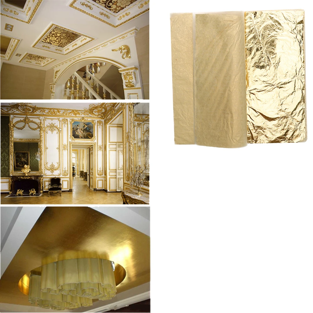 100 листов Декоративные Золотые листы для мебели | Дом и сад