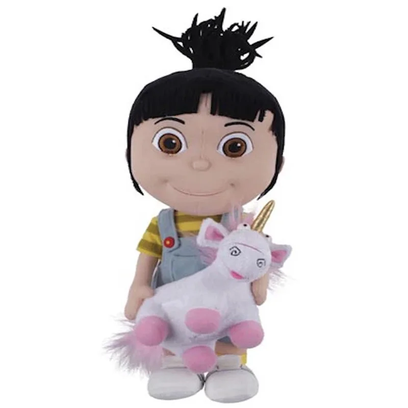 Новинка маленькая девочка Агнесс с пушистым единорогом плюшевая кукла игрушка 42