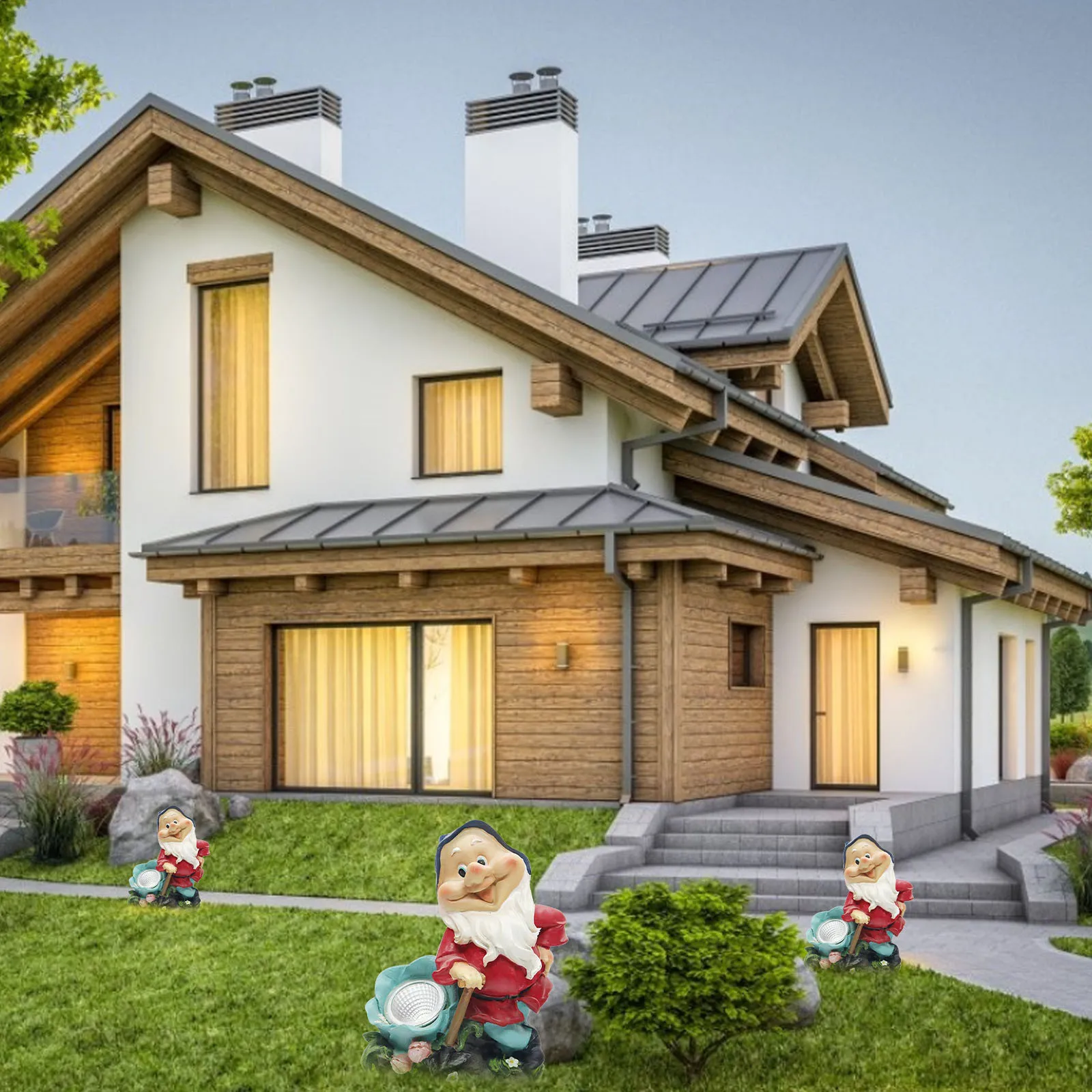 Украшение для сада солнечные огни домашние сады милые светильники и