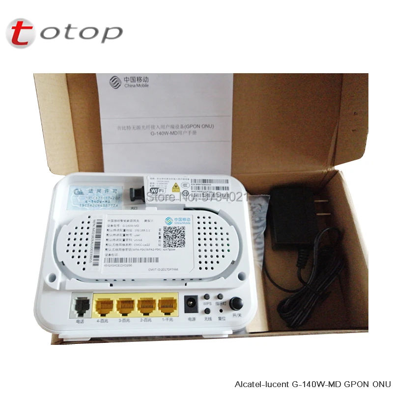 Режим маршрутизатора HGU Alcatel Lucent G 140W MD GPON ONU 1GE + 3FE 1Tel Wifi такая же функция как HG8546M