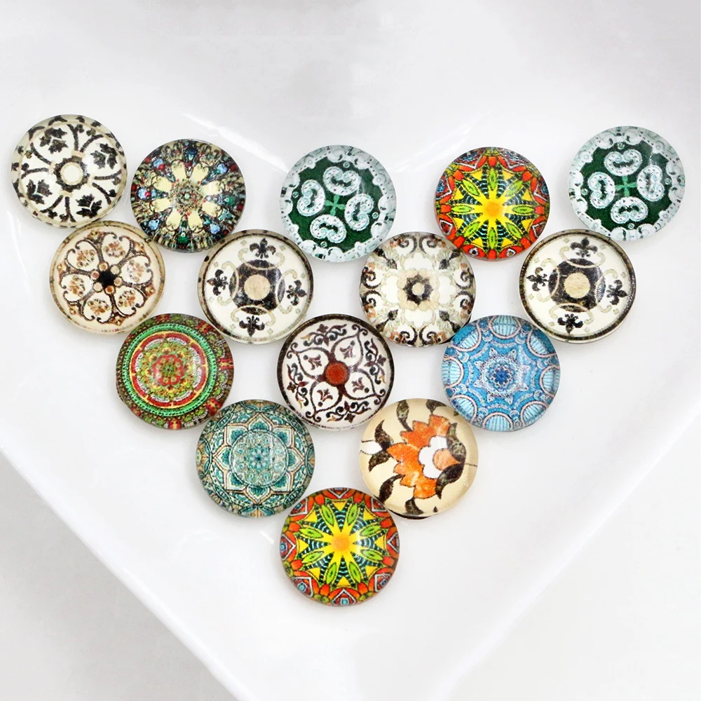Горячая продажа 50 шт Мульти Стиль 12 мм Новая мода смешанный ручной работы фото