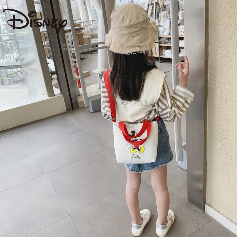 Модная мультяшная милая сумка через плечо Disney с Микки Маусом портативная