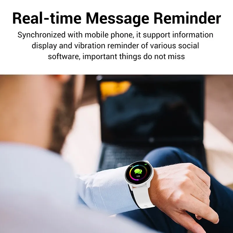 

Women Smart Watch Real-time Weather Forecast Activity Tracker Heart Rate Monitor Sports Ladies Smart Watch Men For Android IOS