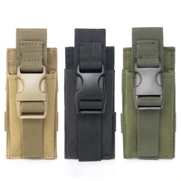 1 pc militarytactical pouches waist belt bags rifle airsoft knife talkie flashlight ammo camo bags hunting rifle pouch torch bag
