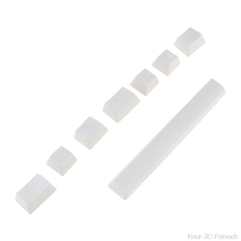 8 клавиш/упаковка колпачки клавиш U Space Bar PBT двойные для Corsair STRAFE K65 K70 K95