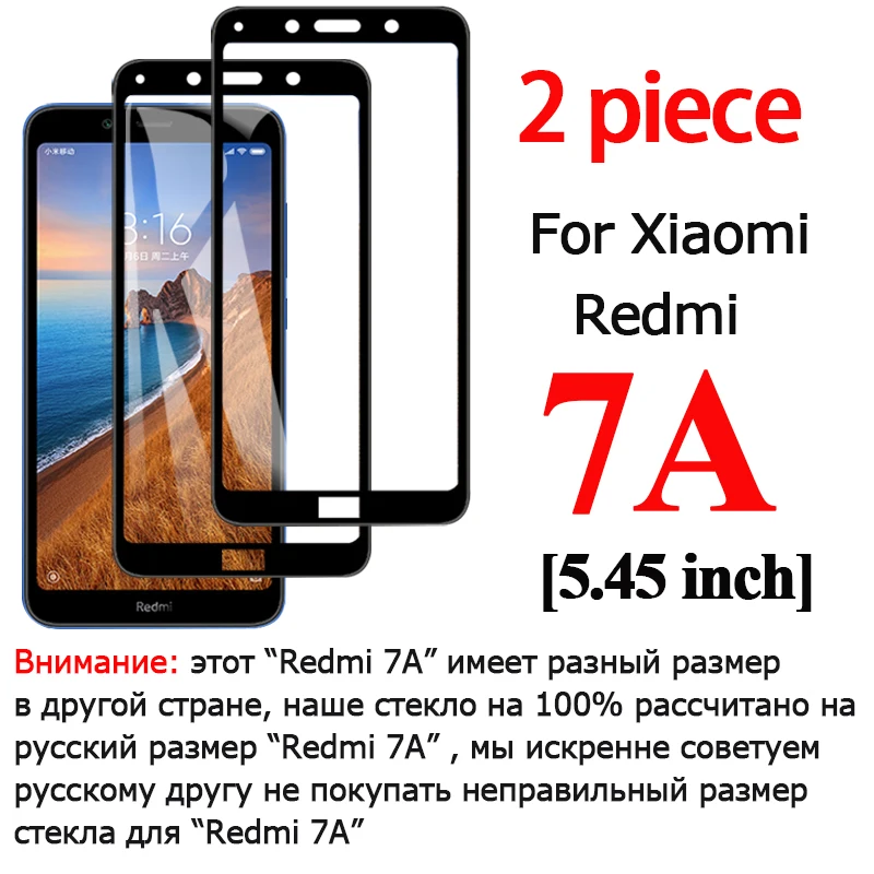 2 шт. Защитное стекло для Xiao mi Red 7A A7 Защитная пленка экрана Redme Re 7 A Xia 7a Xio