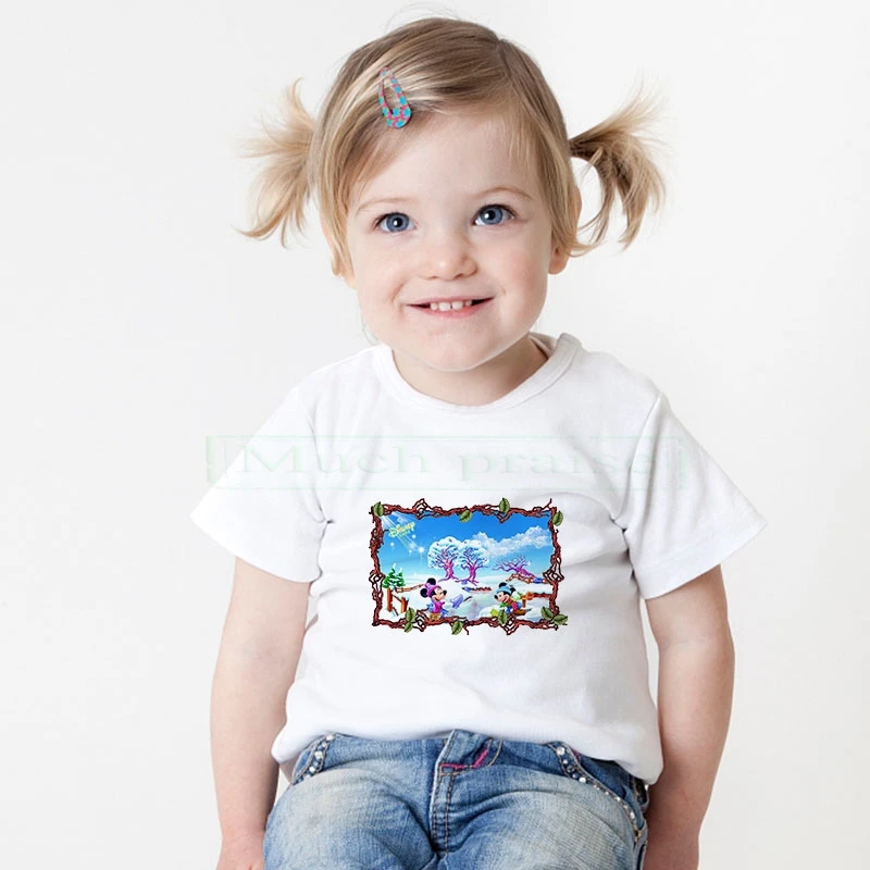 Одежда с рисунком аниме футболка героями мультфильмов для мальчиков Милая