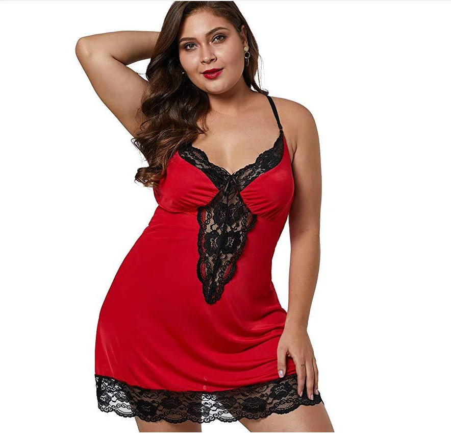 Женское сексуальное кружевное платье с V образным вырезом|Белье бейбидолл и