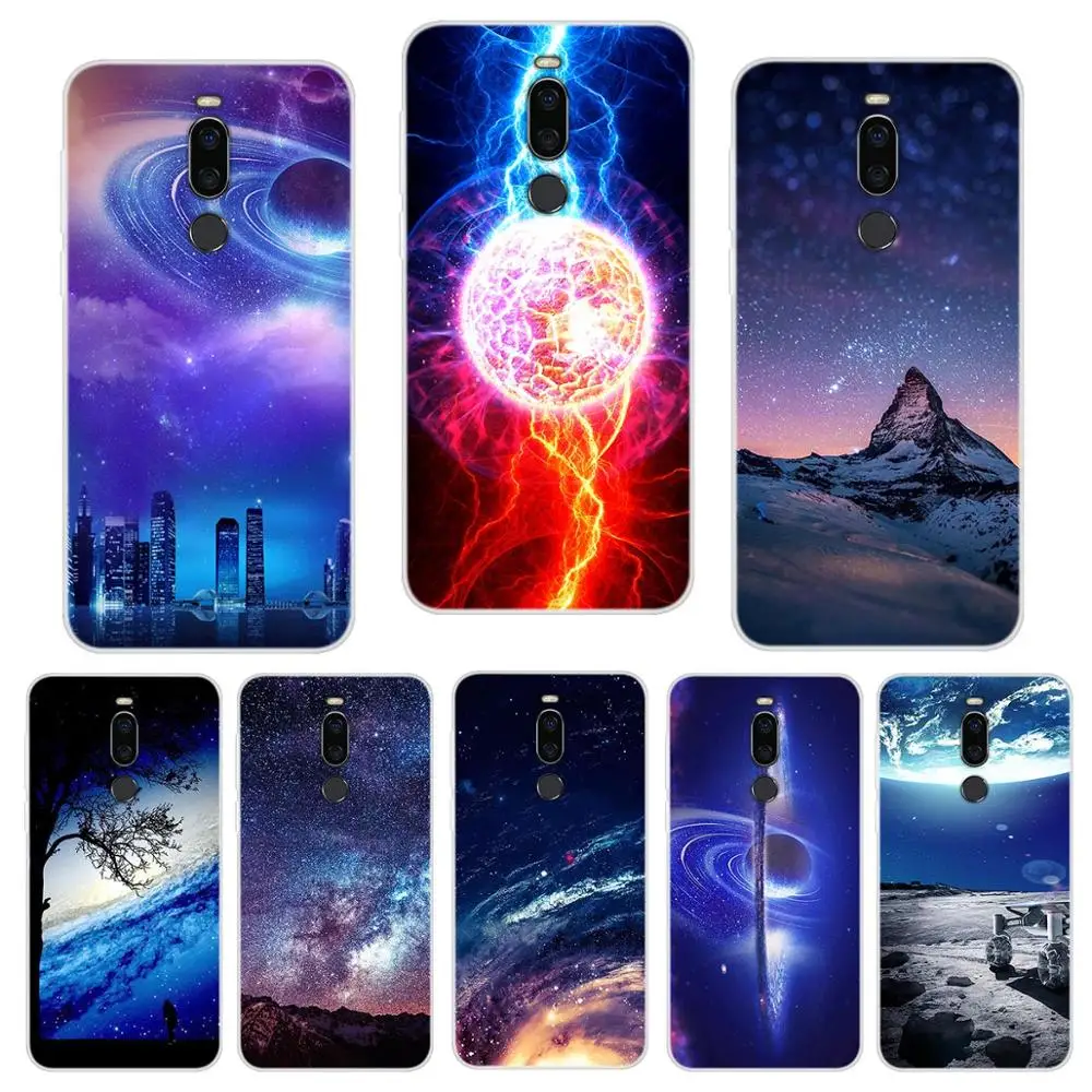 Чехол для Meizu Note 8 чехол с рисунком звездного неба Луны мягкий чехол-накладка M8 M8Note