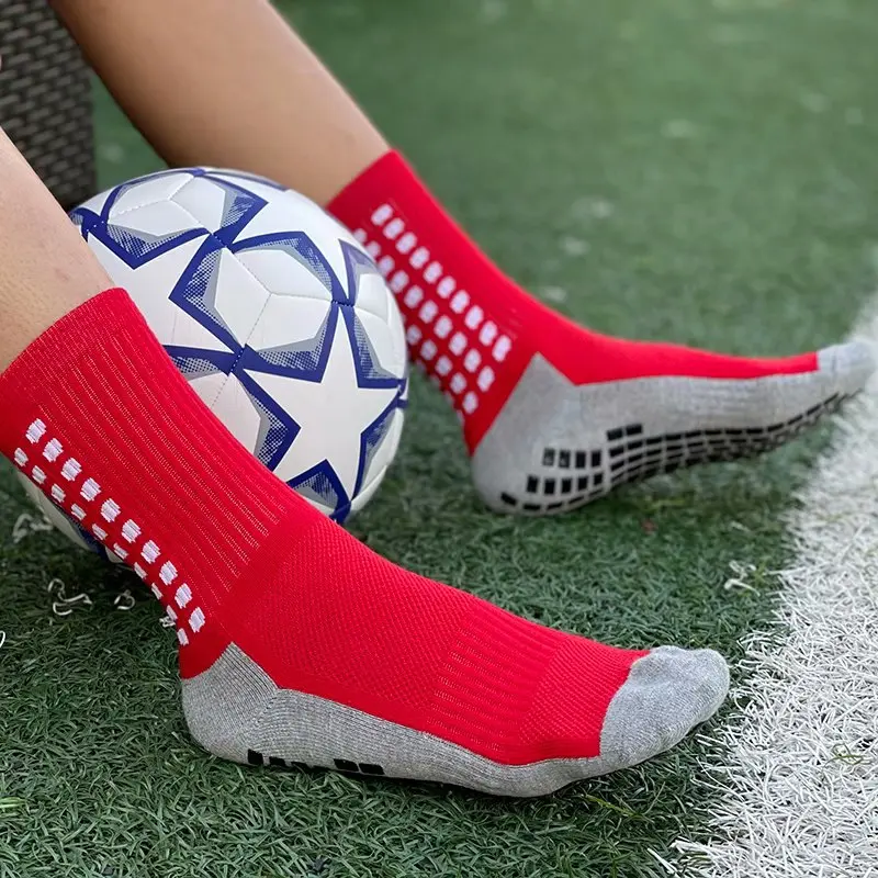 

Новый Для Мужчин's Футбол толстые хлопковые носки с изображением Полотенца дно Для мужчин средней трубка-диспенсер нескользящие спортивные...