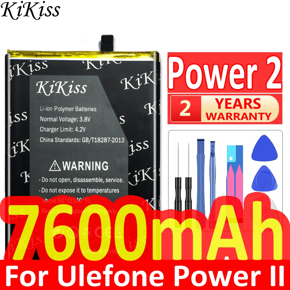

Аккумулятор 7600 мА ч для Ulefone Power II/ Power 2, для Ulefone Power II/ Power 2