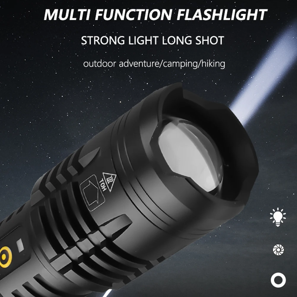 Водостойкие фонарики ультра яркие Масштабируемые телескопические прожекторы
