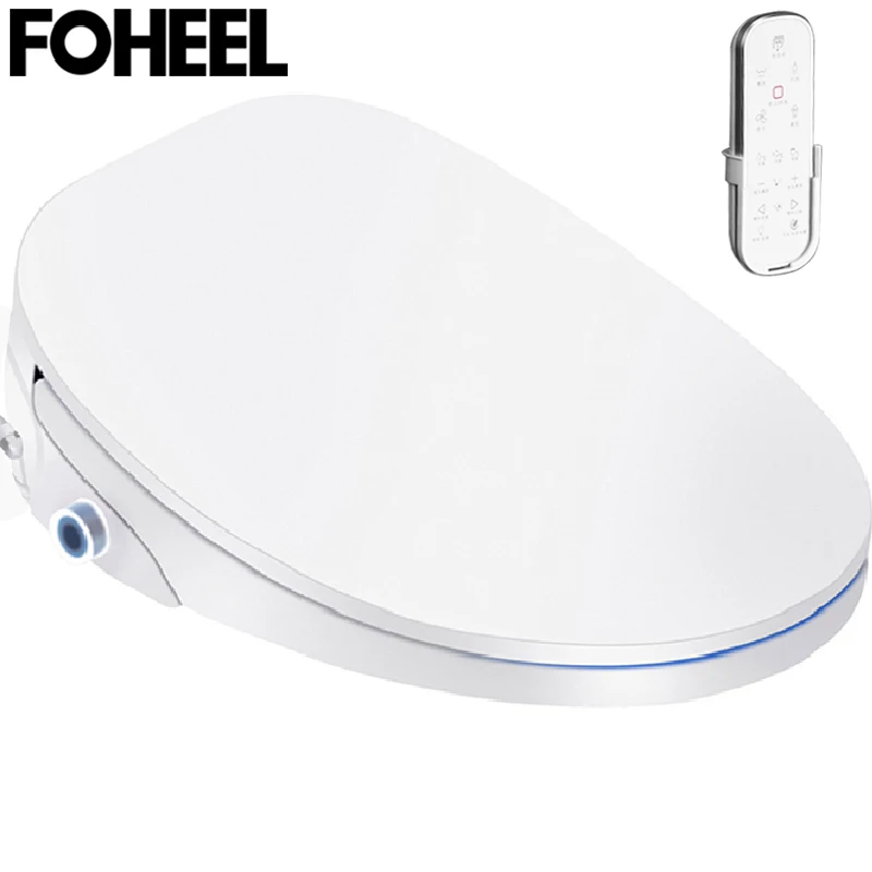 FOHEEL черное золотое серебряное сиденье для унитаза умное со светодиодным