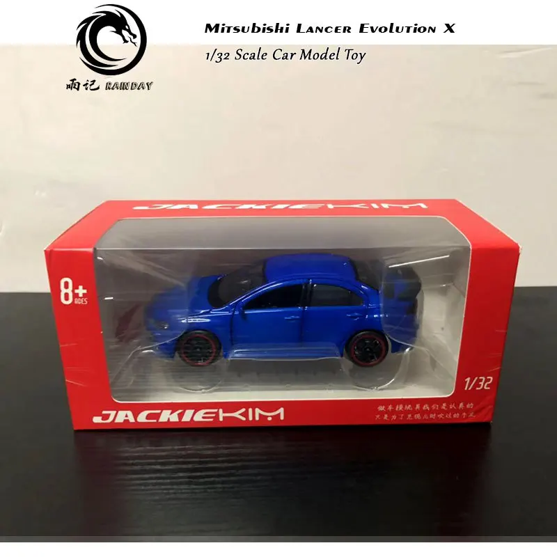 RD 1/32 масштабная модель автомобиля игрушки Mitsubishi Lancer Evolution X звук и свет Литье Металла Отступить модели автомобиля игрушки для подарка, для детей