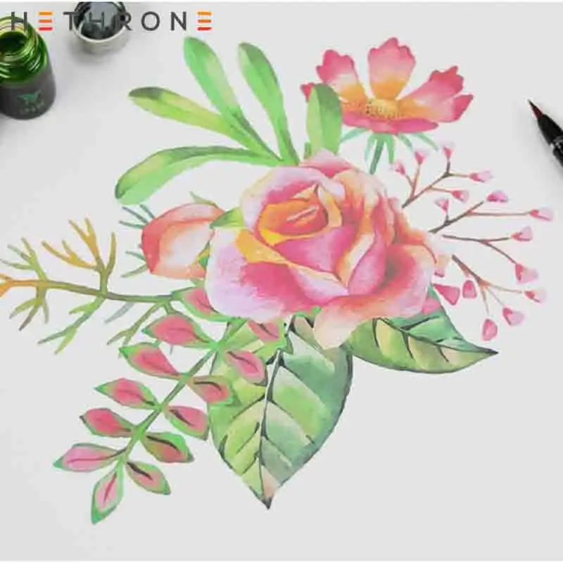 Hethrone цветная гладкая авторучка для письма чернильная ручка сверкающая Золотая