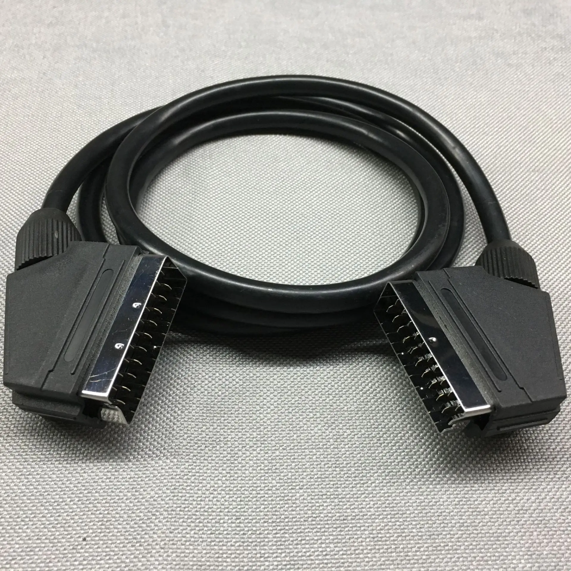 1 5 м EU версия штекер никелированный кабель Scart 21 pin TV DVD VCR Аудио Видео Проводные