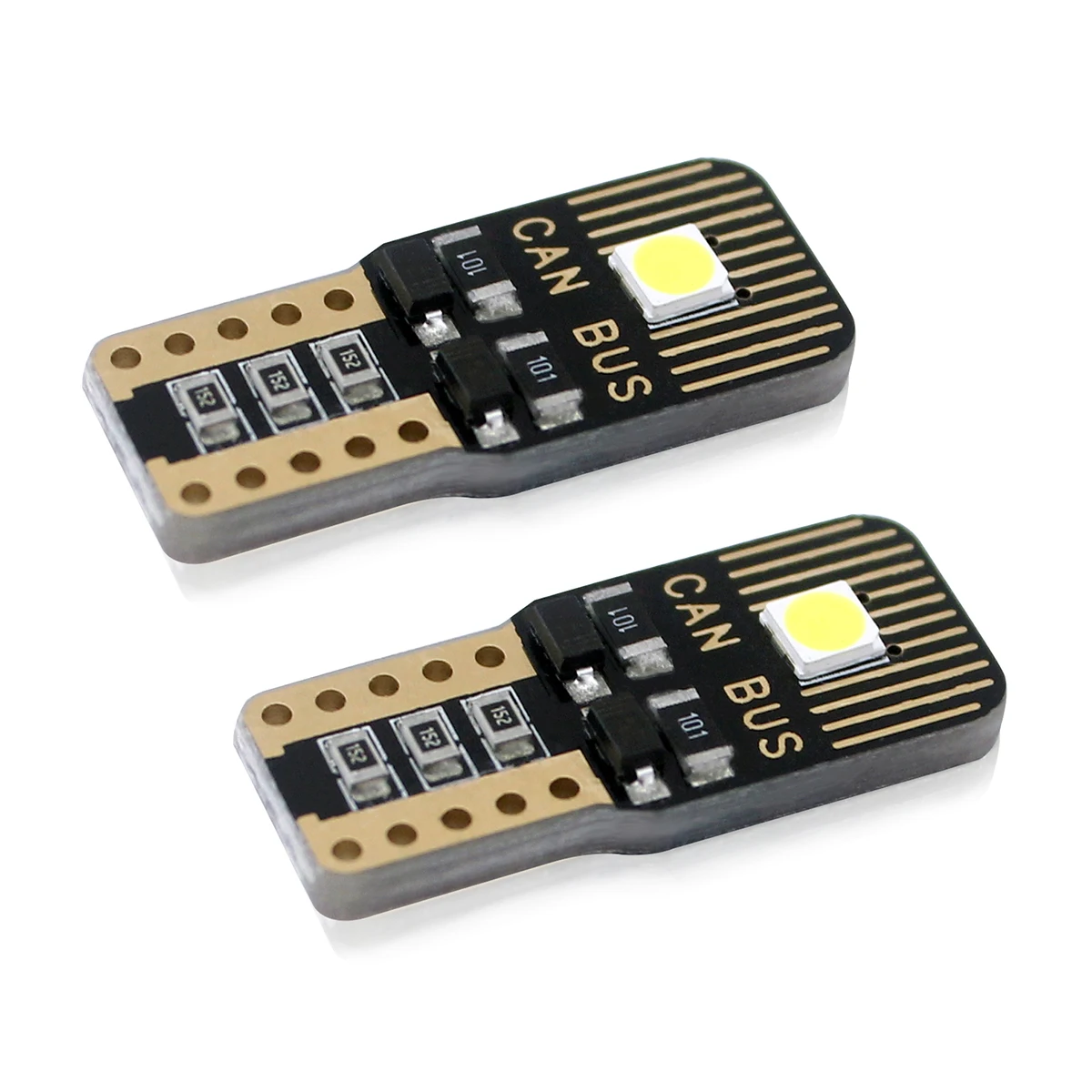

2 шт., Автомобильные светодиодные ламсветильник T10, 12 В, 3030 2Smd W5W