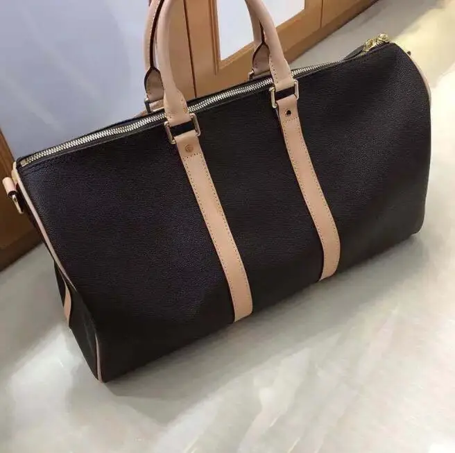 

fashion 2021 brand luxury designer travel bag women duffel large keepall bag made of real leather with high quality