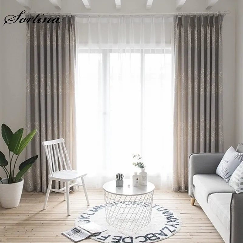 Затемняющие шторы с цветочным рисунком римские жаккардовые Короткие Занавески