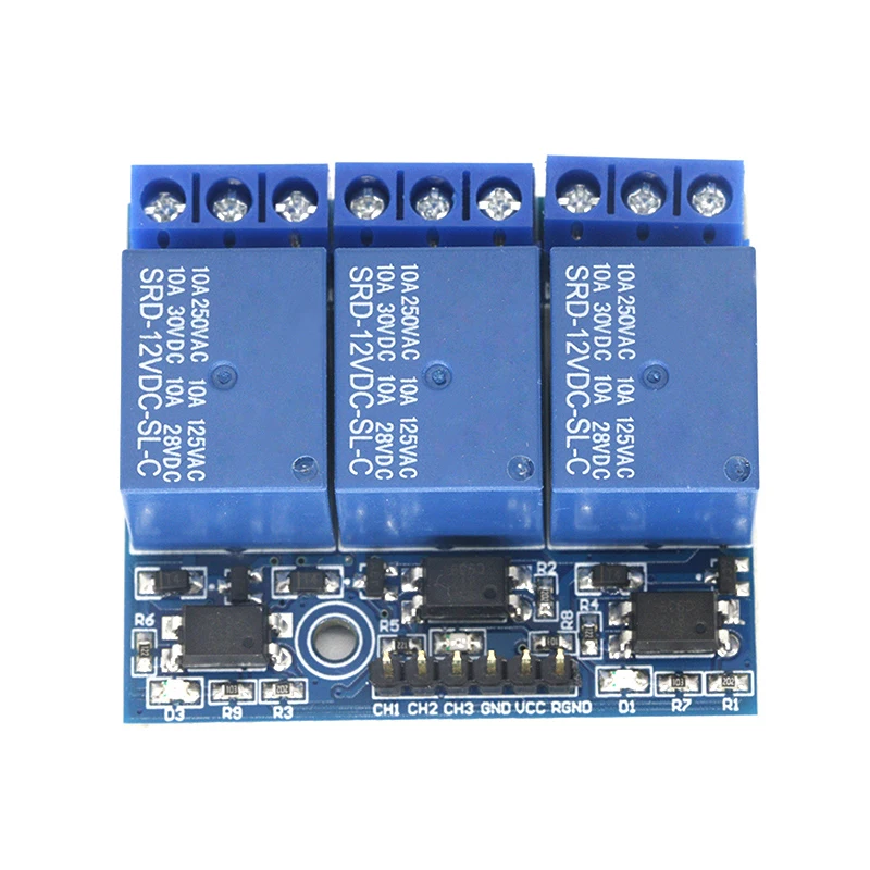 Трехканальный релейный модуль высокого напряжения с оптоизоляцией полностью