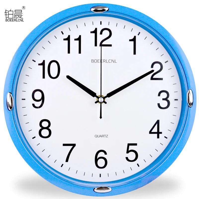 Большие настенные часы Современная гостиная большие синие механизм секретный