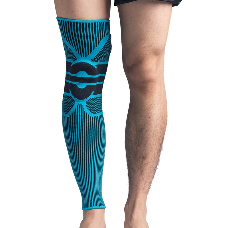

1pc Long Knee Pads Running Leg Sleeve Calf Knee Brace Support Protector Ski/Snowboard Sport Kneepad Football Shin Guard