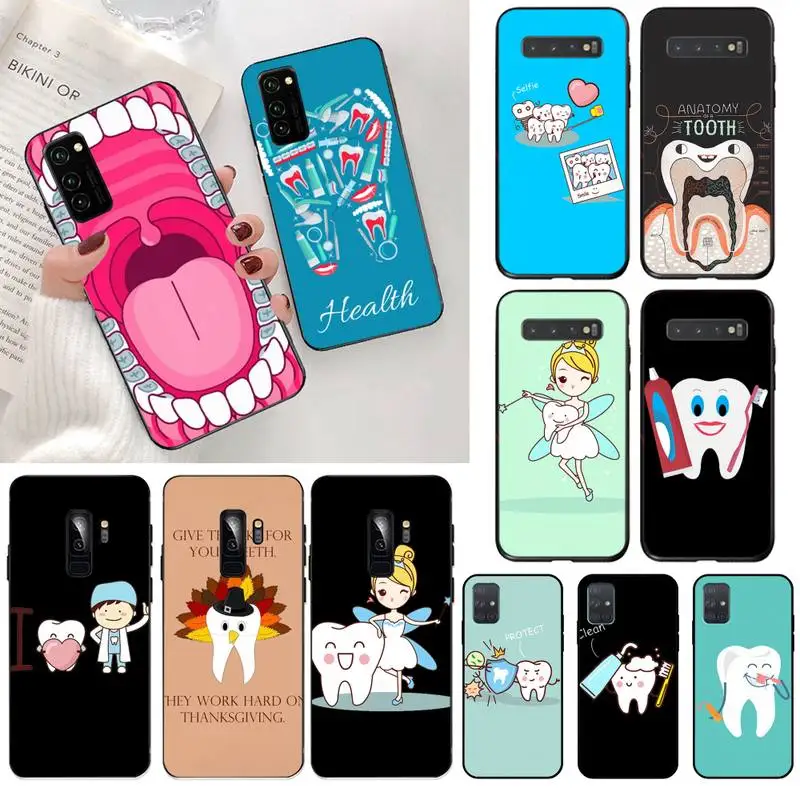 HPCHCJHM милый мультяшный зуб для стоматолога DIY печать чехол телефона Samsung S20 plus Ultra S6