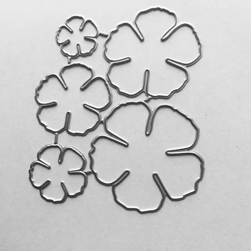 Five Petal Flower Metal Cutting Dies Stencil Scrapbooking DIY Album Stamp Paper | Дом и сад