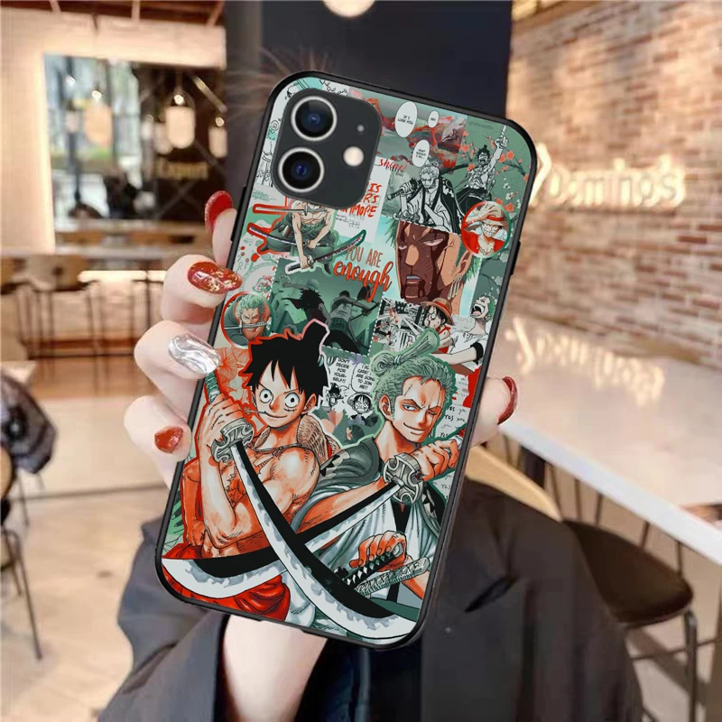 

Comic Character One Piece Luffy Anime Soft Silicone TPU Phone Case Cover for iPhone XR XS MAX 11 12 Pro Max 7 8 6 6sPlus SE 2020