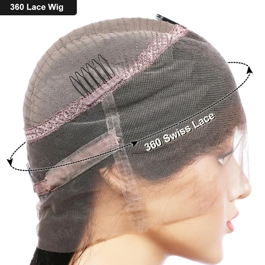 

Newa Hair 360 Lace Frontal Wig Pre Plucked Curly Lace Front Human Hair Wigs Cheap Brazilian Remy Hair Short Bob Wigs For Womnen