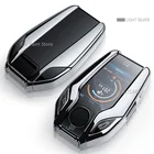 Чехол для автомобильного ключа из ТПУ со светодиодным дисплеем, чехол для BMW 5, 7 серии, G11, G12, G30, G31, G32, i8, I12, I15, G01, X3, G02, X4, G05, X5, G07, X7