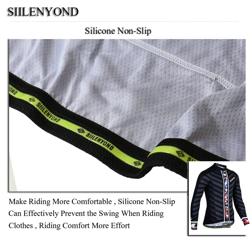 

Siilenyond Pro Winter Keep Warm Cycling Jersey MTB Bike Sportswear Cycling Clothing Thermal Fleece Bicycle Cycling Clothes