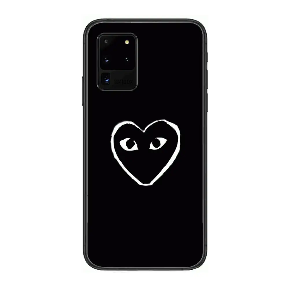 

LOVE eye Luxury Phone cover hull For SamSung Galaxy S 6 7 8 9 10 20 21 Plus Edge E note 5G Lite Ultra black soft bumper