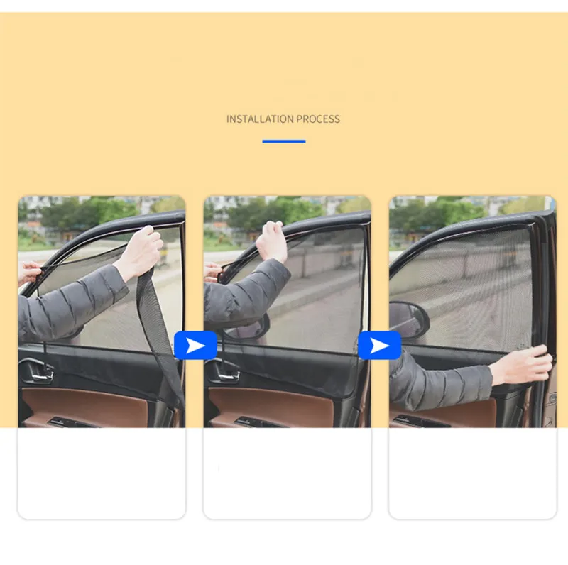 Автомобильный солнцезащитный козырек с УФ защитой магнитная марлевая занавеска